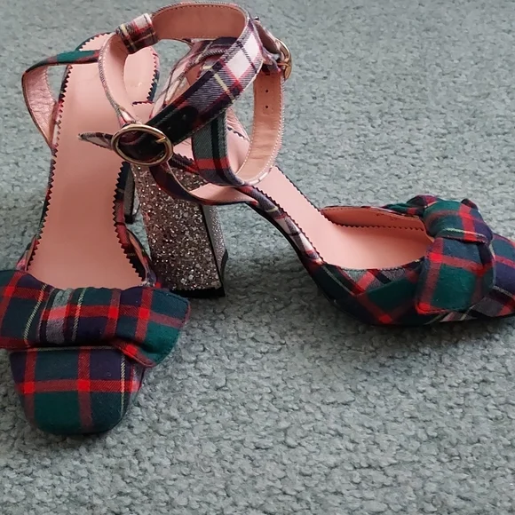 Crew Shoes J Crew Plaid Heels Poshmark